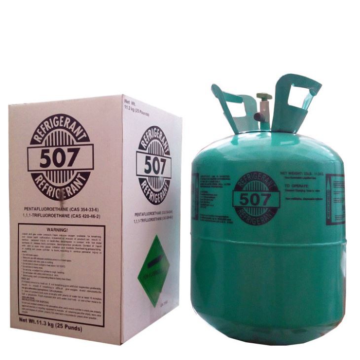 Gas refrigerante R507 utilizado como reemplazo para R502 y R22 utilizado en almacenamiento en frío