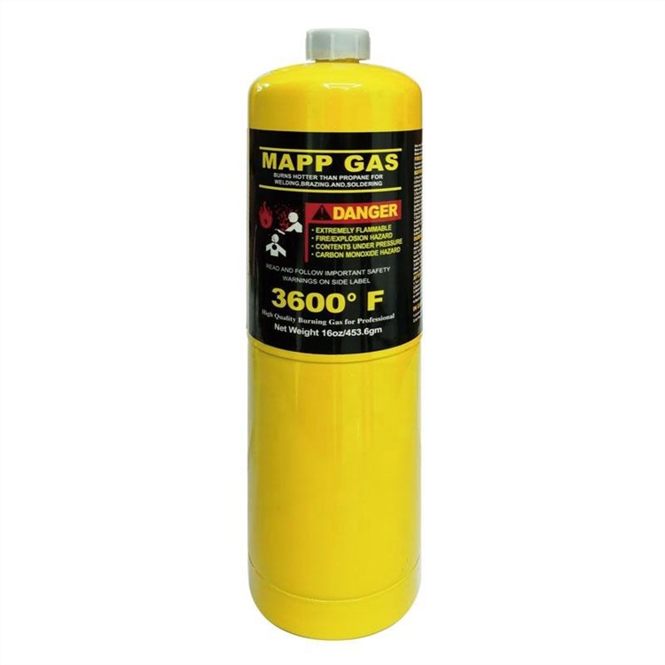 Soldadura fuerte con botella de gas Mapp de alta temperatura de encendido de 16 Oz con buena calidad para la venta